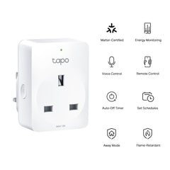 Tp-Link-Mini Smart Wifi Plug, Energy Monitoring, White - Tapo P110M