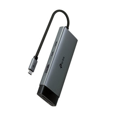 Tp-link USB Type-C 7-Port Hub & 9 in 1 USB-C Hub, Powerful 100Watts, Fast Charging, Grey - UH7020C