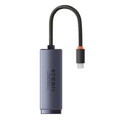 Baseus Lite Series Ethernet Adapter Type-C & Lan Port, Grey - WKQX000313
