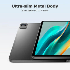 Doogee T36 VIP Edition, 20GB (8GB+Up to 12GB Extended) & 256GB, 12Inch, 8800MAh, Black - T36 VIP Edtion BLK