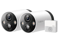 Tp-Link Smart Security Camera White 2K Qhd180-Day Battery LifeFull-Color Night Vis - TAPO C420S2