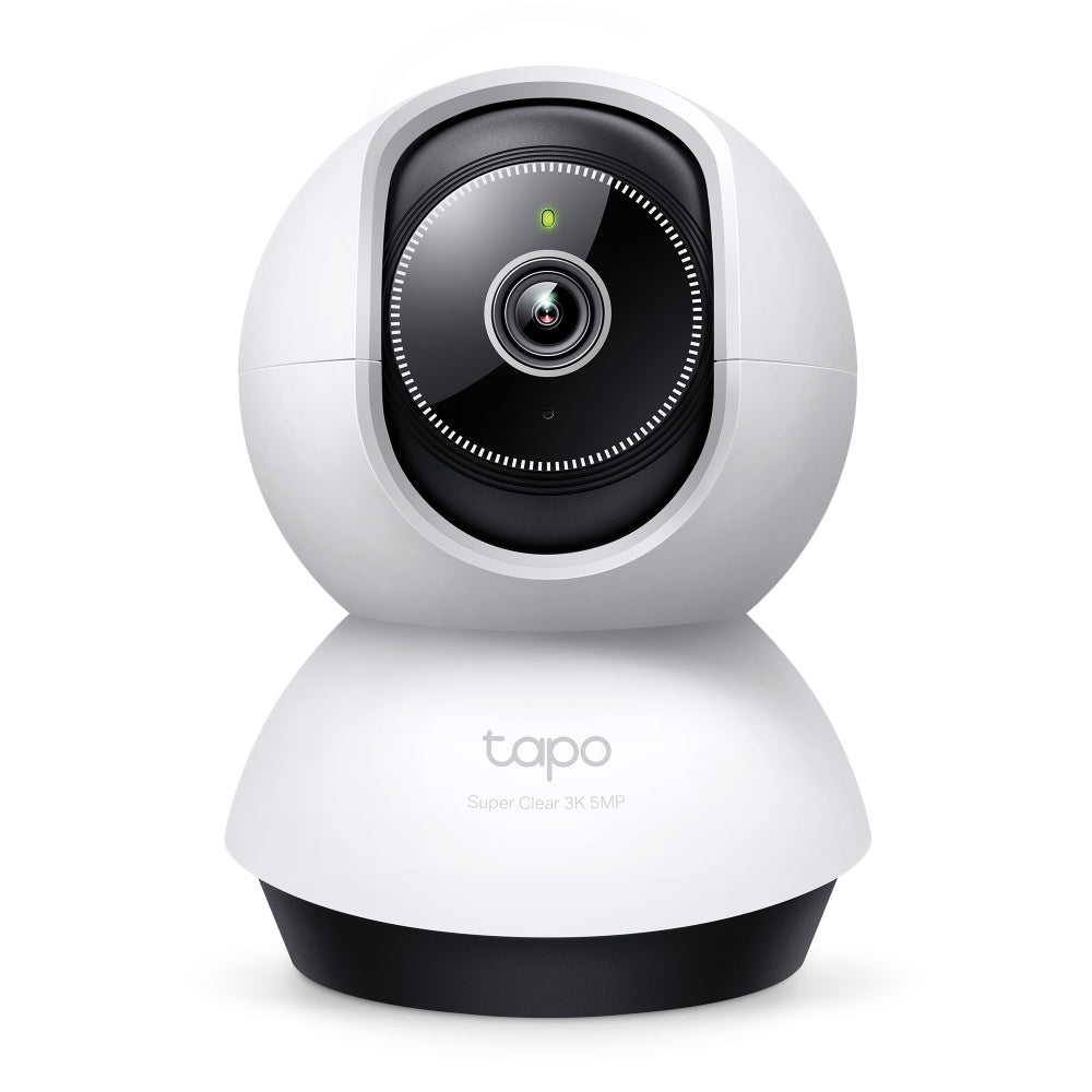 Tp-link Pan Tilt AI Home Security WiFi Camera, CMOS Starlight, 3K 5MP, White - Tapo TC74