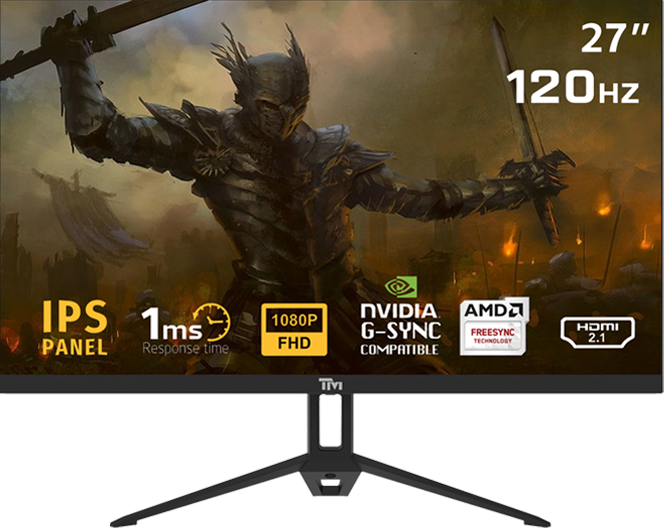 Twisted Minds Eco Series 27" FHD Gaming Monitor – 120Hz, 1ms, HDMI 2.1 & DP 1.4