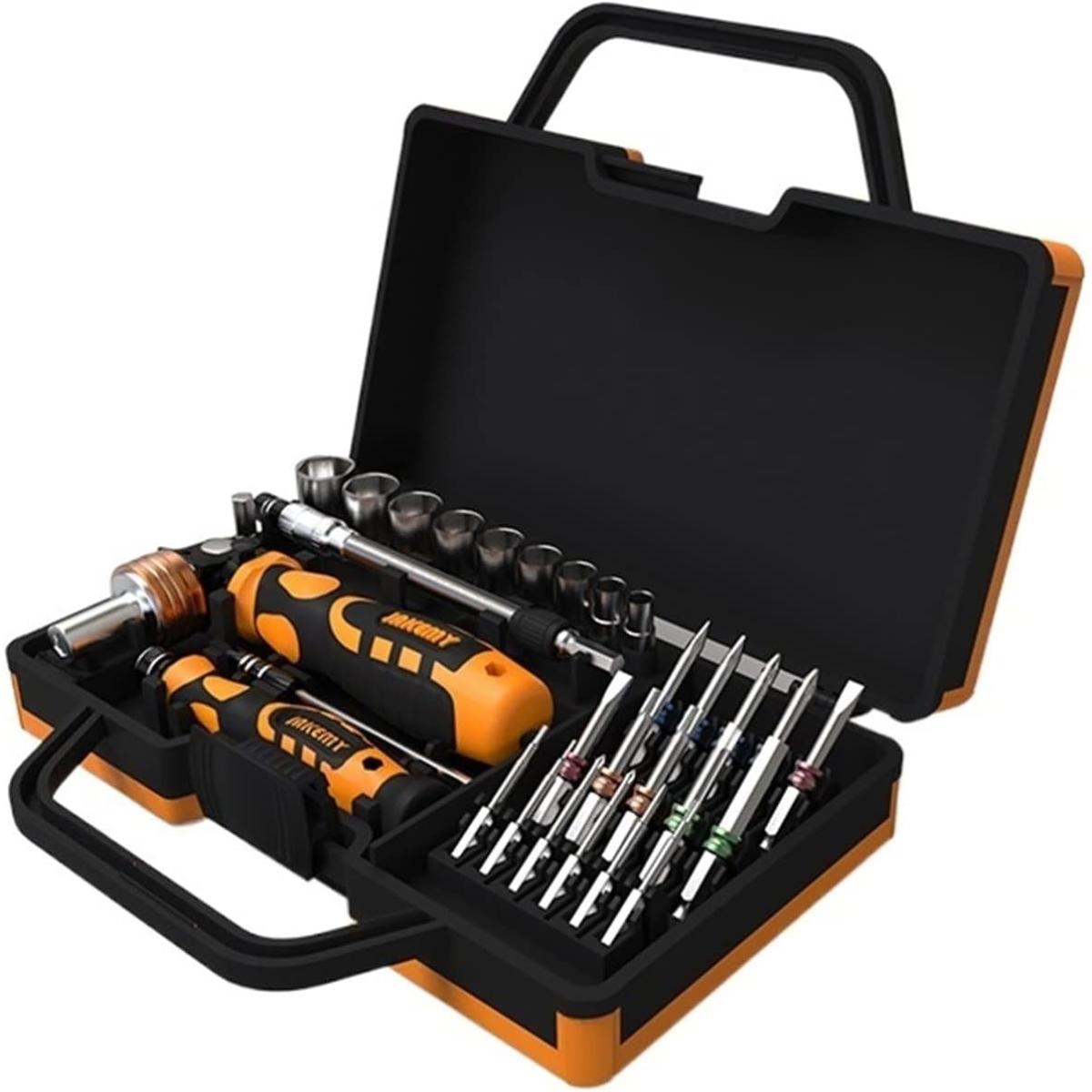 JAKEMY JM-6123 31 pcs Professional Watch Repair Hardware Kit Wrench All Purpose Tool Box
