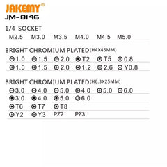 JAKEMY JM-8146 47 in 1 Household DIY Maintenance toolkit