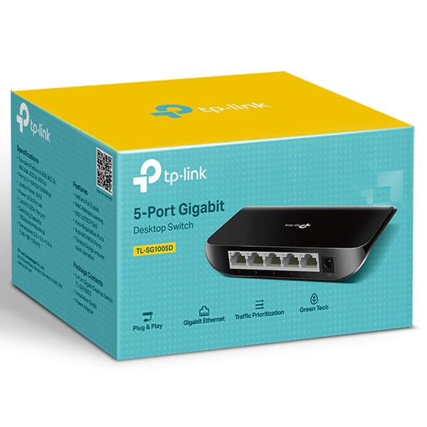 Tp Link Tl Sg1005d 5 Port Gigabit Desktop Switch