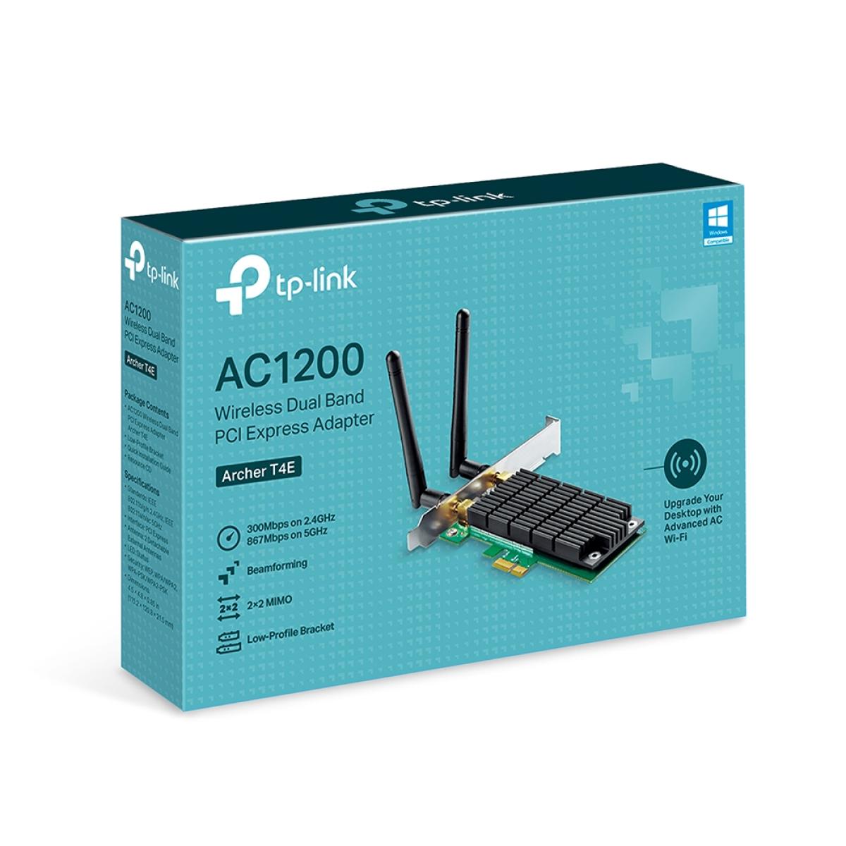 TP-Link Archer T4E AC1200 Wireless Dual Band PCI Express Adapter TP-Link Archer T4E AC1200 Wireless Dual Band PCI Express Adapter