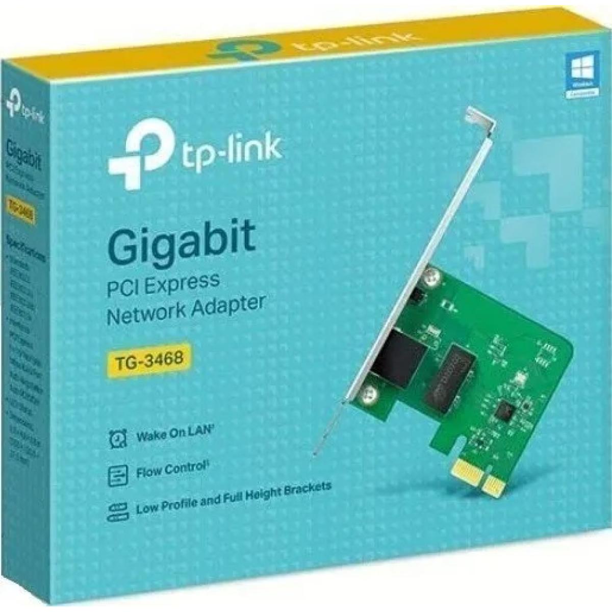 TP-Link TG-3468 Gigabit PCI Express Network Adapter (10/100/1000) TP-Link TG-3468 Gigabit PCI Express Network Adapter (10/100/1000)