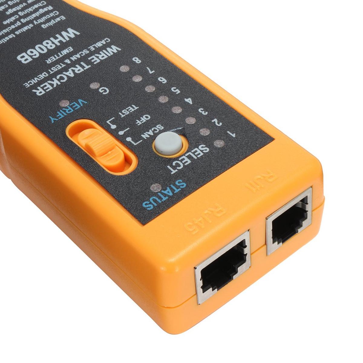 WH806B Telephone RJ45 RJ11 Cable Tracker Kit Ethernet LAN Cable Tester