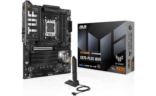 ASUS TUF GAMING X870 - PLUS WIFI (Wi - Fi 7) AMD RYZEN 7000 8000 9000 Series AM5/DDR5/PCIe 5.0/4xM.2 - ATX Gaming MotherBoard