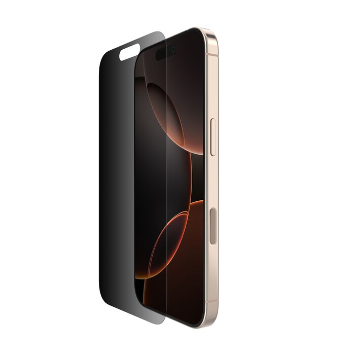 Belkin Screen Force Glass Privacy Treated Screen Protector, for iPhone 16 Pro - OVA169hq
