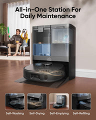 Anker Eufy Robat Vacuum X10 Pro Omni, 8000Pa, Black - T2351V11