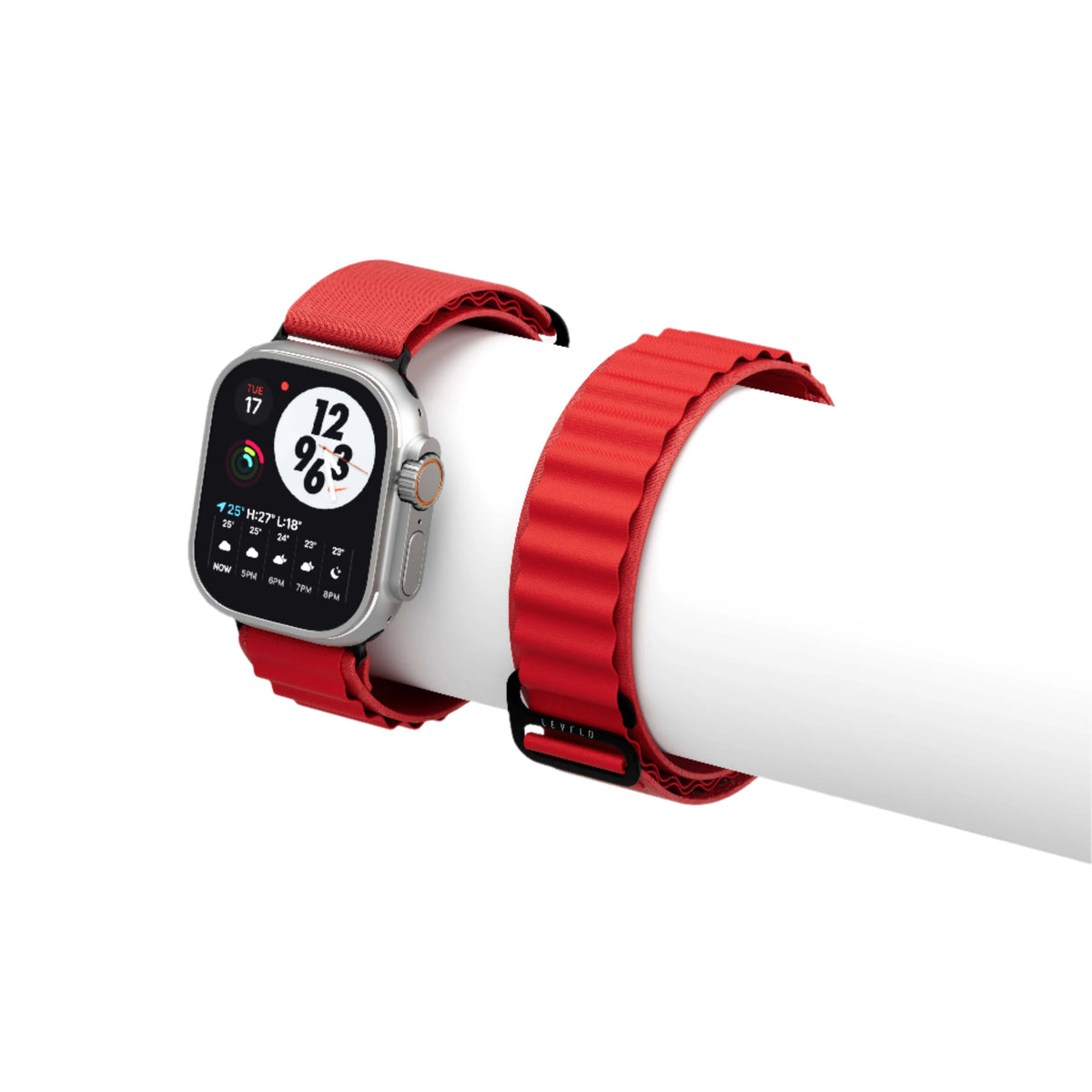 Levelo Ace Loop Nylon Watch Strap 49Mm - LVNWS49RD