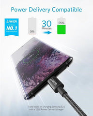 Anker Nylon Cable USB-C to USB-C, 1.2Mm, Black - A8752H11