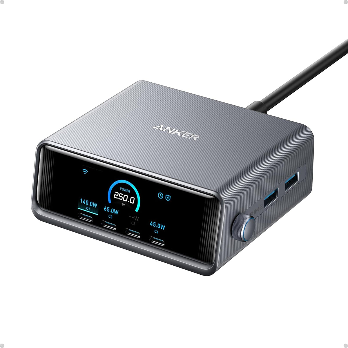 Anker Power Port Prime 6Port, 250Watts, Silver - A2345341