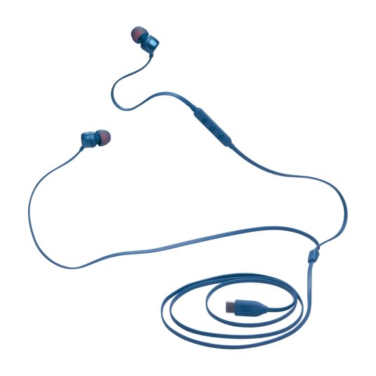 JBL T310C USB-C Wired Earphones, Blue - JBLT310CBLU