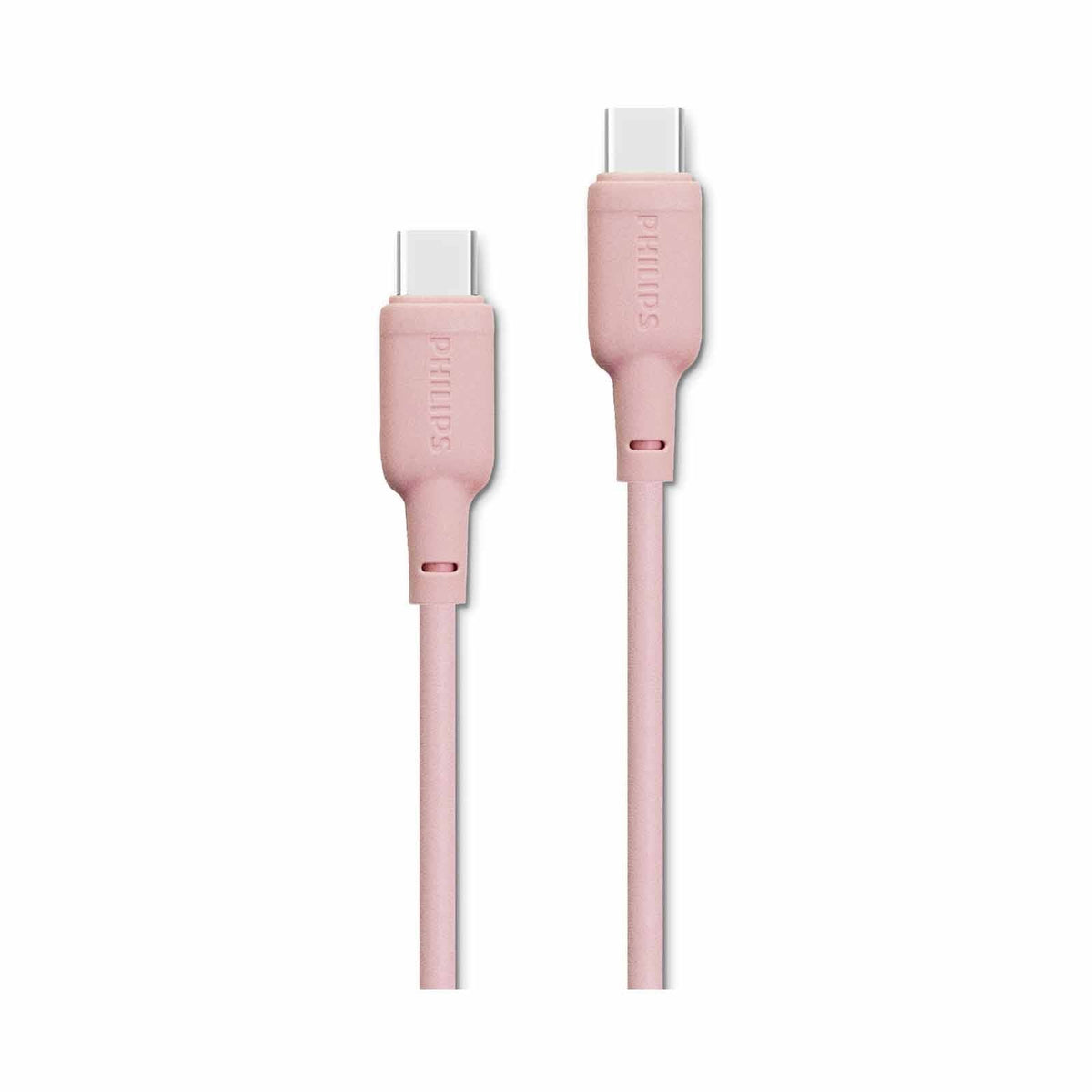 Philips Fast Charging Cable USB-C to USB-C, 60Watts, 1.2Mm, Pink - DLC6541CP