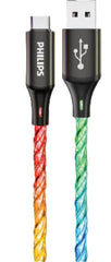 Philips Party Cable, USB- A to USB-C, 480 Mbps, 1Mm, RGB - DLC5130A