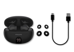 Philips Earphone TWS Hybrid ANC, App Control, Series 3000, Black - TAT3559BK