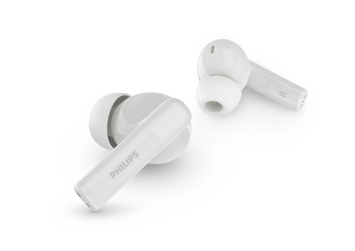Philips Earphone TWS Hybrid ANC, App Control, Series 3000, White - TAT3559WT