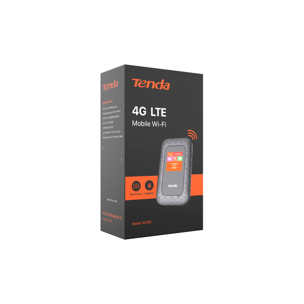 Tenda (4g185) 4g Lte Advanced 150mbps Pocket Mobile Wi Fi Router 10 Hours Long Battery - CompuMe