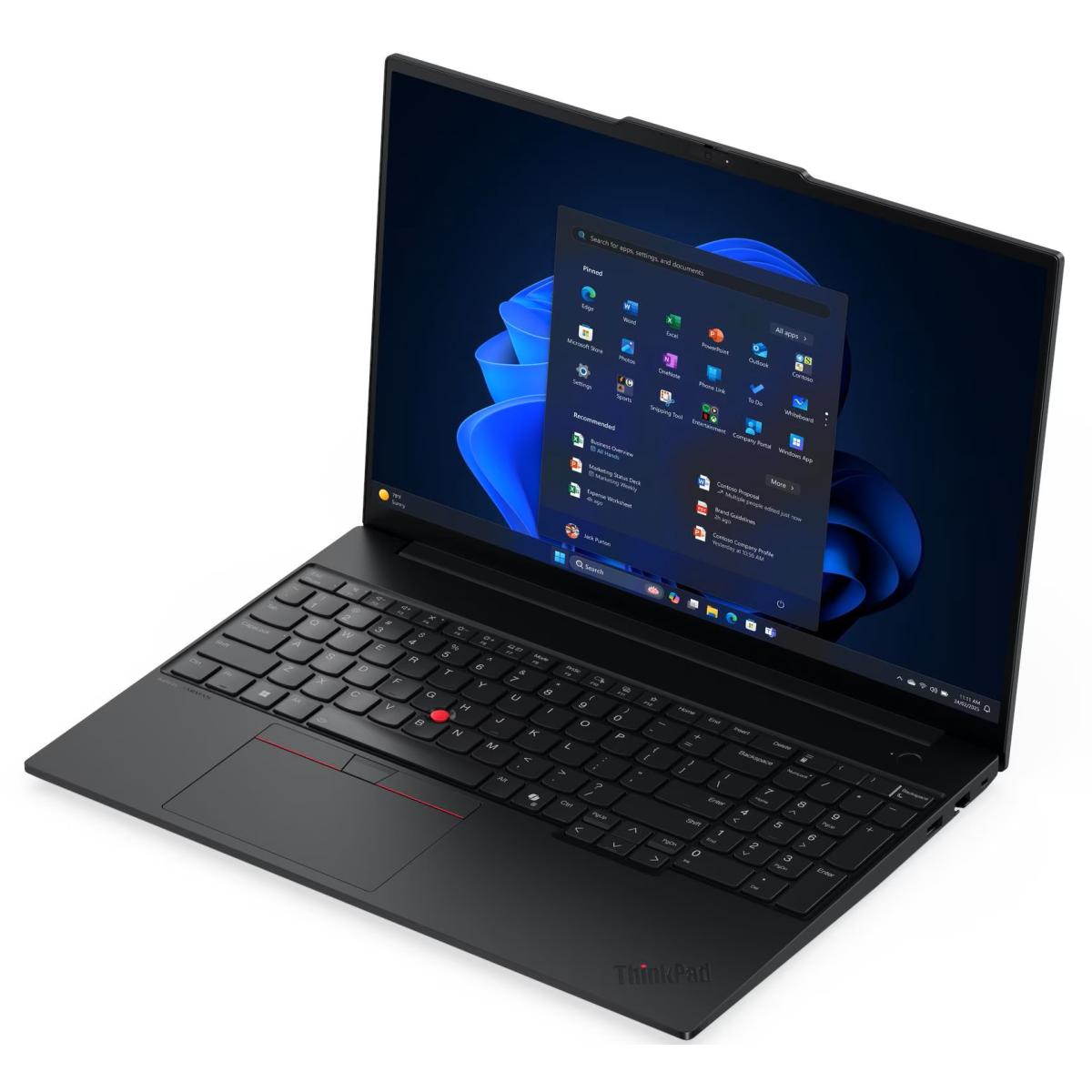 Lenovo ThinkPad E16 Gen 3 Black Laptop, 16gb, 780 meter, solid state drive