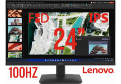Lenovo ThinkVision S24-4e Monitor, 23.8" Class Full HD, IPS, WLED Backlight, 99% sRGB, 16.7 Million Colors, 250 Nit, 100Hz, 4ms, Tilt Stand - 3 Year Warranty