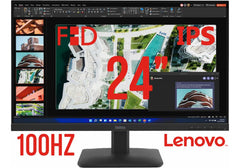 Lenovo ThinkVision S24-4e Monitor, 23.8" Class Full HD, IPS, WLED Backlight, 99% sRGB, 16.7 Million Colors, 250 Nit, 100Hz, 4ms, Tilt Stand - 3 Year Warranty