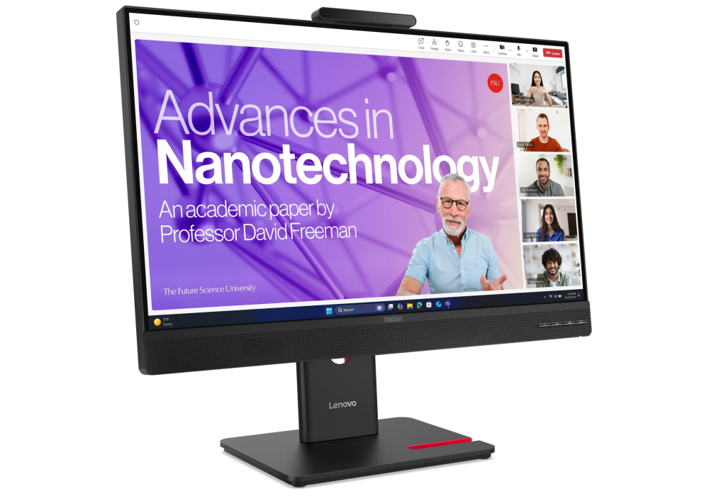 Lenovo ThinkVision T24-4v - 23.8" FHD IPS Monitor, 120Hz VRR, 99% sRGB/BT.709, VoIP Camera + Speakers, Windows Hello - 3 Year Warranty