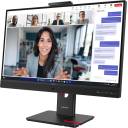 Lenovo ThinkVision T27QD-4v 27" IPS QHD 120Hz VoIP Monitor Built-in 5MP IR+RGB Webcam & 2x5W Speakers & Mic w/ 100W USB-C Docking, HDMI 2.1, DP, RJ45 Ethernet & USB Hub Adjustable Stand - 3 Year Warranty