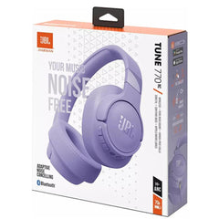 Jbl Tune 770nc Adaptive Noise Cancelling Over Ear Bluetooth 5.3 Up To 70h Battery Speed Charge Lightweight Comfortable & Foldable Design Purple