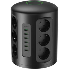 AUKEY PA-S14 PowerHub XL Power Strip Tower with 12 AC Outlets & 6 USB Ports