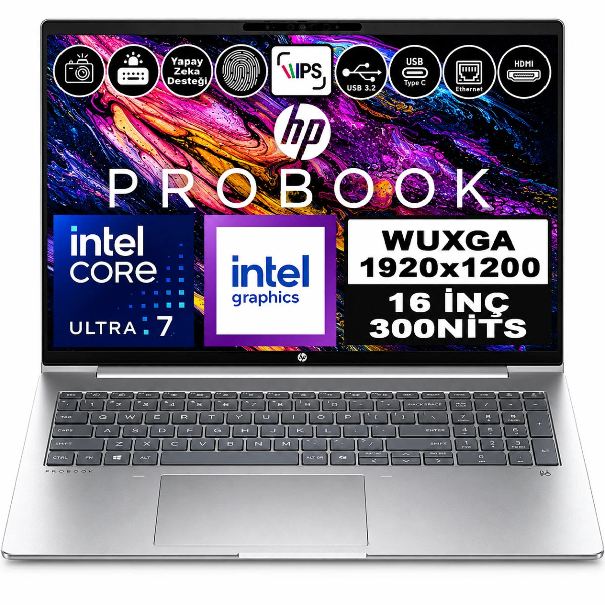 HP ProBook 4 G1iR 16 (2025) Intel Core Ultra 7 150U 10-Core For Everyday Business Performance Protected by HP Wolf Security W/ DDR5 Memory & 16" IPS Display , Silver