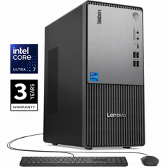 Lenovo ThinkCentre Neo 50t Gen 6 Tower (2025) NEW Intel Core Ultra 7 265 20-Cores Next-level AI Business Tower Desktop w/ 3 Years Warranty - Black
