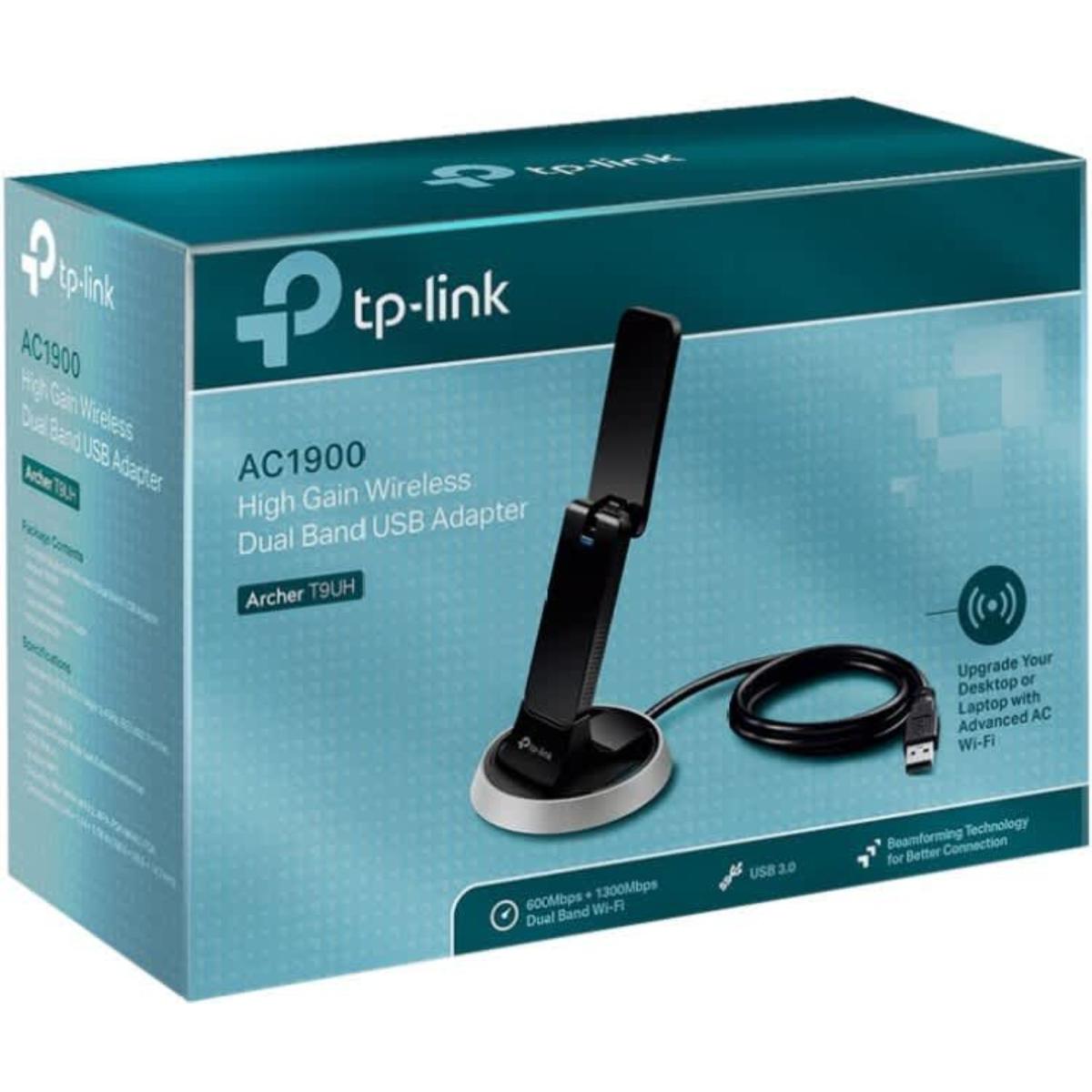 Tp Link Archer T9uh Ac1900 Usb 3.0 Wifi Dual Band Wireless Dongle 2.4ghz/5ghz High Gain Antennas - CompuMe