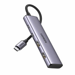 UGREEN 15395 USB C HUB WITH 2 USB-C AND 2 USB-A 5GBPS DATA PORT ALUMINUM