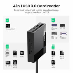 UGREEN 30333 4-in-1 USB 3.0 SD/TF CARD READER