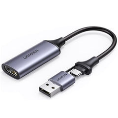 UGREEN 40189 USB-A AND USB-C VIDEO CAPTURE CARD SINGLE HDMI INPUT