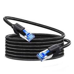 UGREEN Cat 8 Ethernet Cable 15M, High Speed Braided 40Gbps 2000Mhz Network Cord Cat8 RJ45 Shielded Indoor Heavy Duty LAN Cables Compatible for Gaming PC PS5 PS4 PS3 Xbox Modem Router 15M | NW153 30799 |