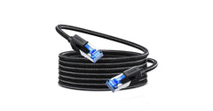 UGREEN Cat 8 Ethernet Cable 15M, High Speed Braided 40Gbps 2000Mhz Network Cord Cat8 RJ45 Shielded Indoor Heavy Duty LAN Cables Compatible for Gaming PC PS5 PS4 PS3 Xbox Modem Router 15M