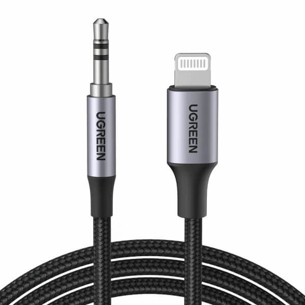 Ugreen 70509 Lightning to 3.5mm Aux Cable 1 meter, converter