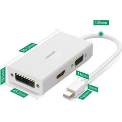 UGREEN 20417 Mini DisplayPort to HDMI DVI VGA Adapter