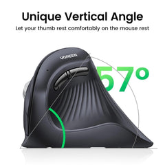 UGREEN Vertical Mouse (Multi - Mode Bluetooth + Wireless ) Ergonomic Design - MU008