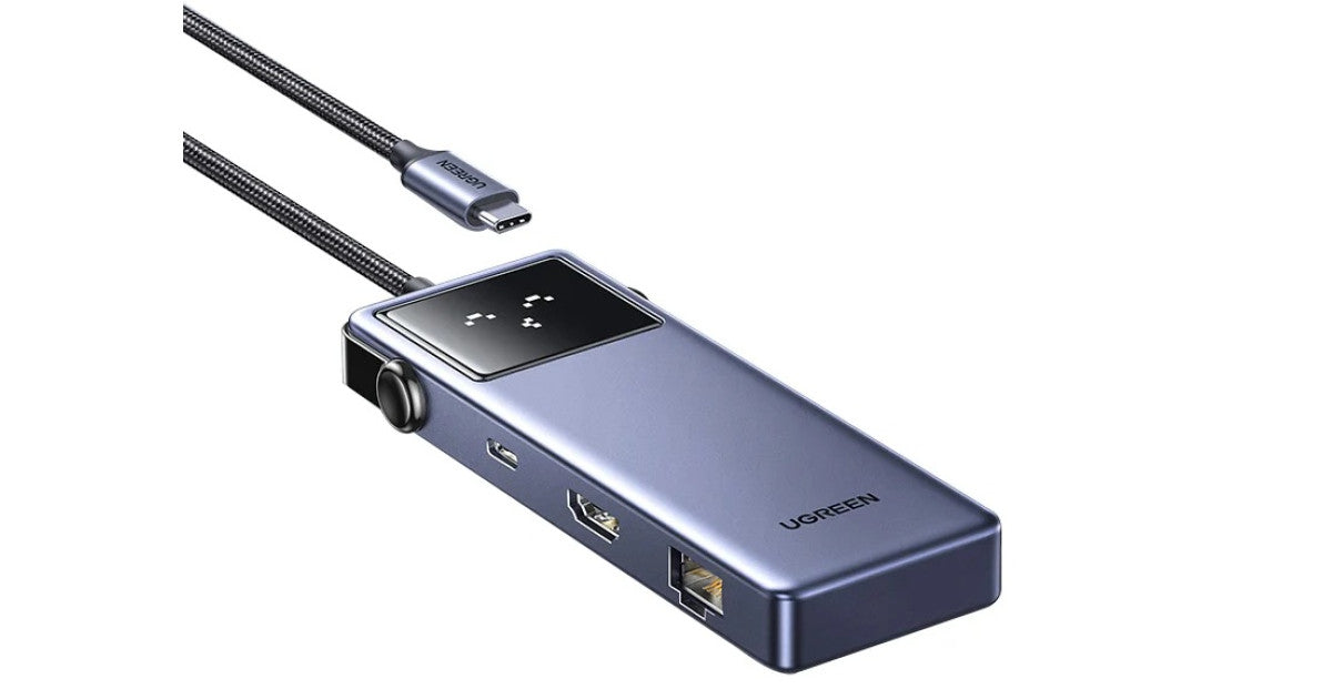 UGREEN Uno 6-in-1 USB-C Hub, with two 10 Gbps USB-C 3.2 Gen 2 ports, two 10 Gbps USB-A 3.2 Gen 2 ports, 4K@60Hz HDMI.