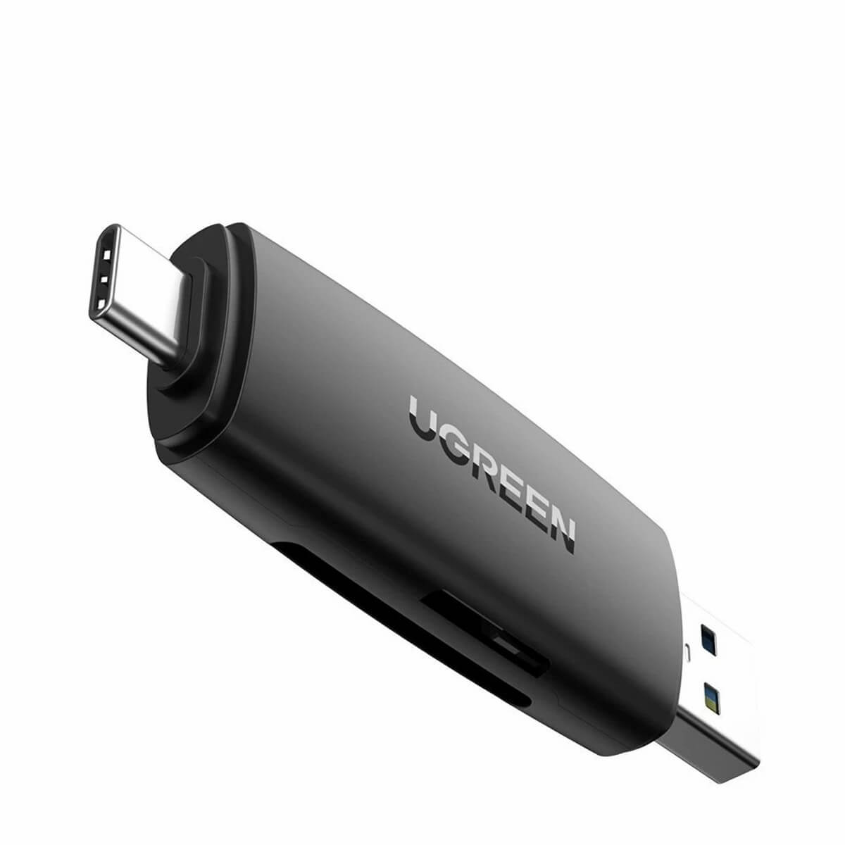 Ugreen 80191 USB - C & USB A 3.0 Sd Microsd Card Reader, USB cable
