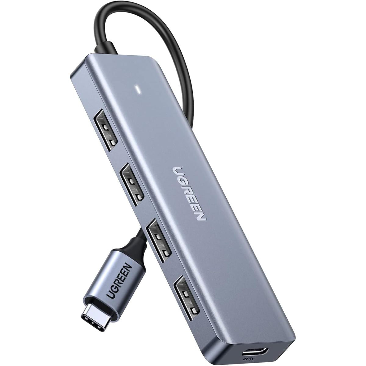 UGREEN USB - C to USB A Hub with 4 USB 3.0 for Laptop, MacBook, iPad Pro, Chromebook, Dell XPS, Galaxy S23 (CM219 - 70336)