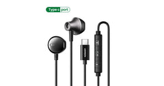 UGREEN EP106 USB-C Semi-in-Ear Wired Earphones – Black | 35756