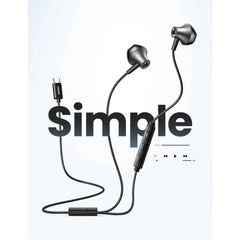 UGREEN EP106 USB-C Semi-in-Ear Wired Earphones – Black | 35756