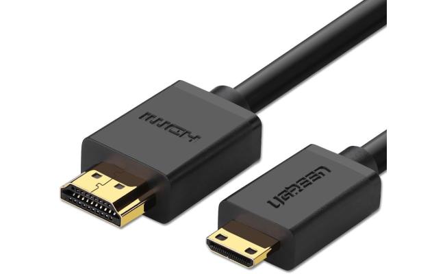 UGREEN HDMI - Mini HDMI 1 meter Black HDMI Cable - HDMI Cables (1 meter, HDMI Type A (Standard), HDMI Type C (Mini), 3d, 10.2 Gbit/s, Black)