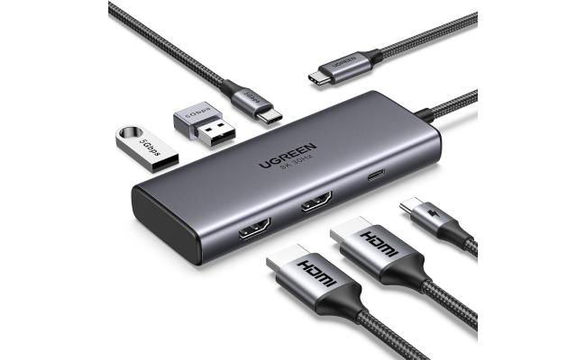 UGREEN (6 - in - 1) Docking Station, laptop